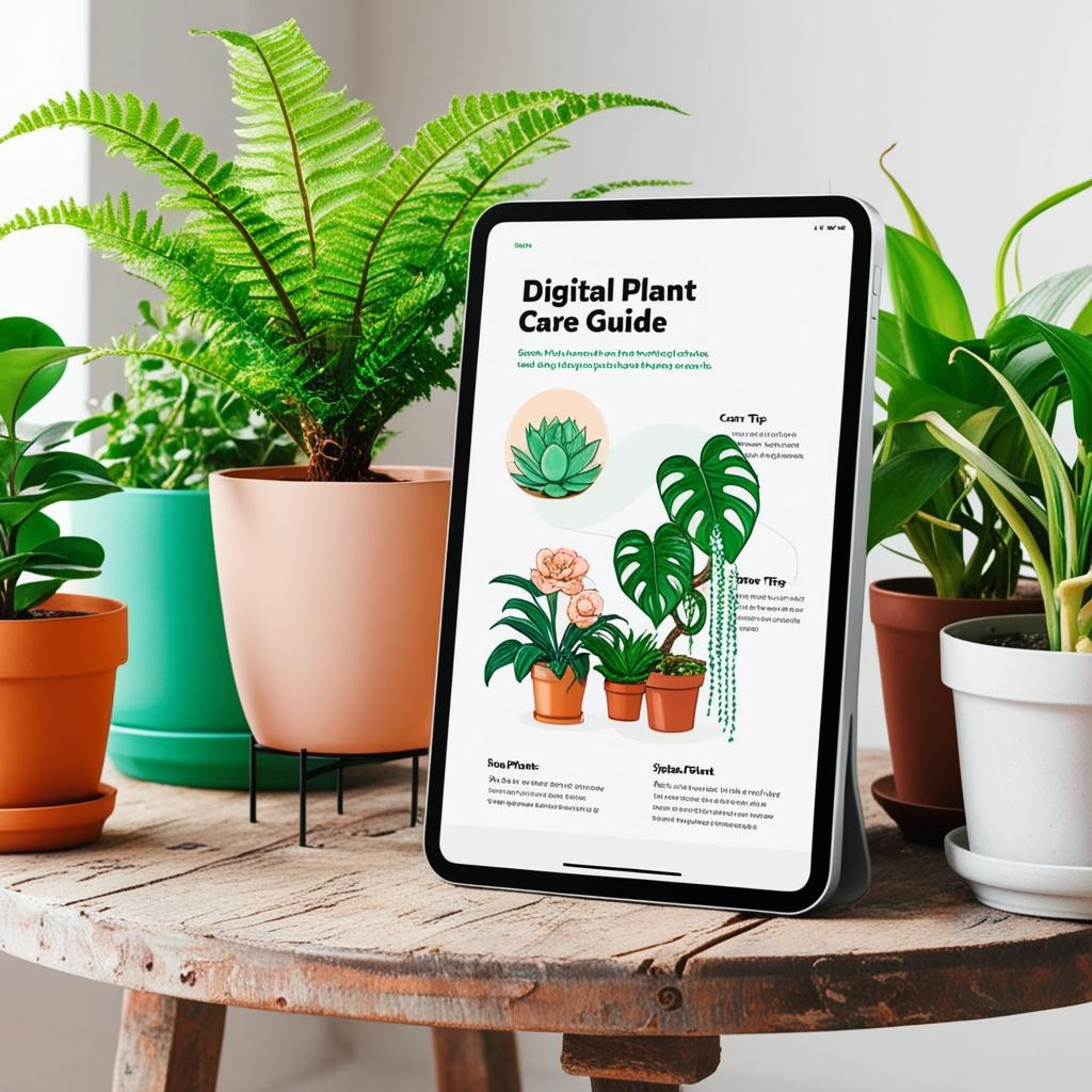 Printable plant care guide with tips for indoor and outdoor plants