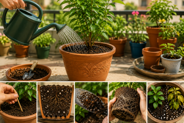 How to Water Container Plants Evenly for Healthy Root Growth